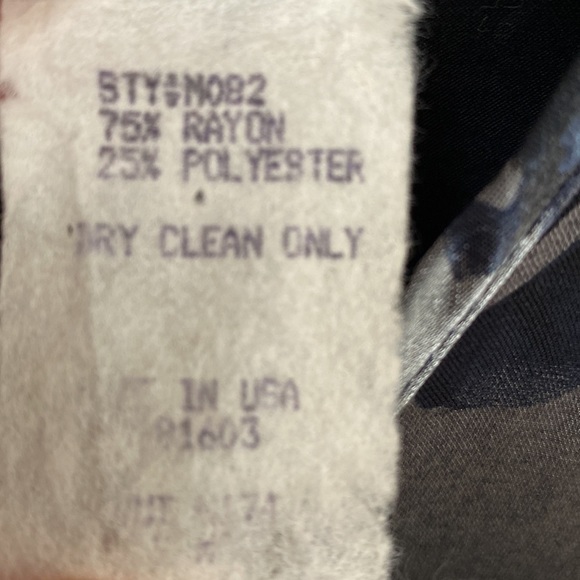 La Belle Vintage Blue Silver Floral Sleeveless Maxi Dress Juniors Size S - Picture 6 of 12